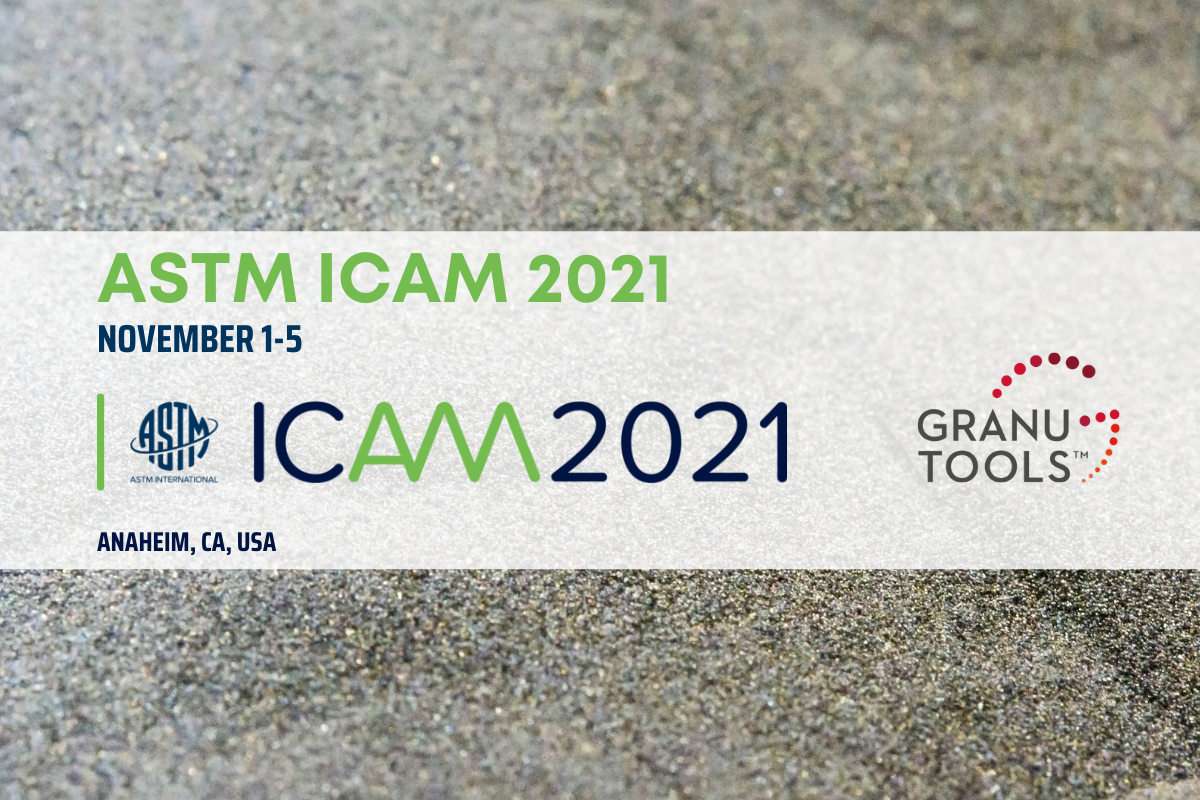 granutools banner of ASTM ICAM 2021 November 1-5